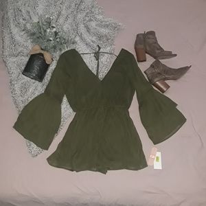 Long sleeve romper
